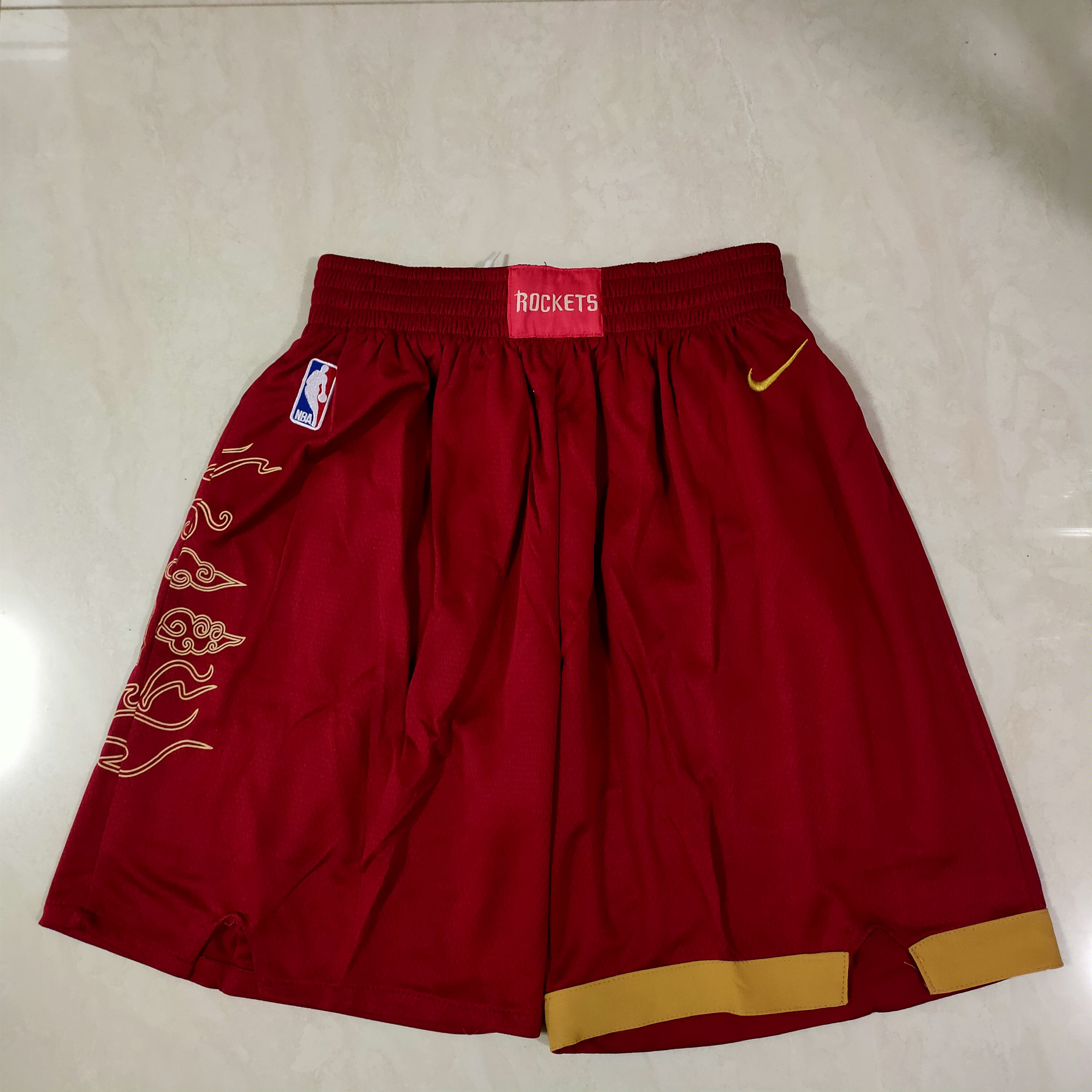 Men NBA Houston Rockets Red Shorts 0416-0